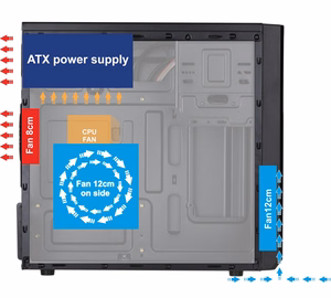 Akyga AK17BK computer case Micro Tower Black