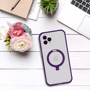 Tel Protect Burvīgais MagSafe ar statīvu apvalks viedtālrunim Iphone 11 Pro – violets