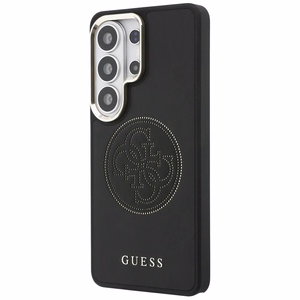 Guess maciņš Perforated Logo MagSafe priekš Samsung Galaxy S26 Ultra melns