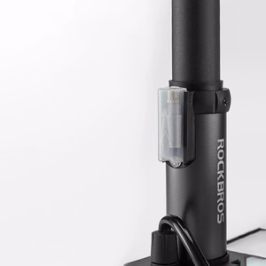 Rockbros 4522L īpaši viegls kājas velosipēda pumpis – melns