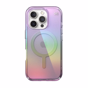 Speck Presidio2 Lux MagSafe vāciņš ierīcei iPhone 16 Pro, violets un caurspīdīgs