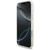 Guess IML Ziedu Electro Pearl Siksniņa Magnētiskais viedtālruņa apvalks iPhone 17 Pro Max - balta