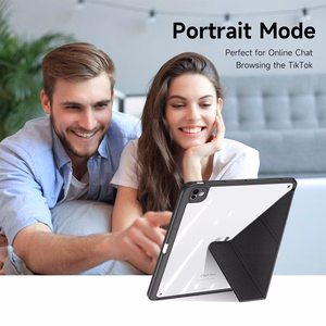 DUX DUCIS planšetdatora apvalks MAGI (m) ar zīmuli uzglabāšanas vietu iPad Air 11" (2024/2025)/iPad Air 4/5 10.9" - melns (m)