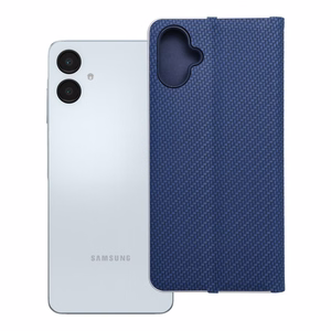 LUNA Book Carbon viedtālruņa apvalks SAMSUNG A06 zils