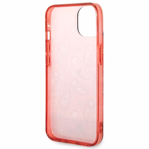 Guess GUHCP14MHGBNHR iPhone 14 Plus 6.7 "sarkans/sarkans cietais apvalks Bandana Paisley