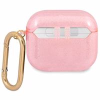 Guess GUA3UCG4GP AirPods 3 apvalks rozā/rozā Spīdumu kolekcija