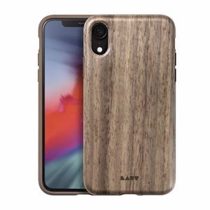 Laut PINNACLE vāciņš ierīcei iPhone XR, ar dabīga riekstkoka apdari