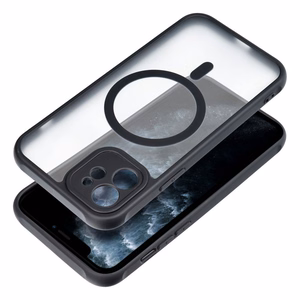 FULL MATTE MAG COVER magnētiskais viedtālruņa apvalks, saderīgs ar MagSafe, paredzēts IPHONE 11 Pro, melns