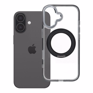 Case for iPhone 17 Frame Circle Stand compatible with MagSafe black