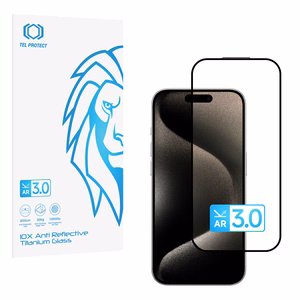 Tempered glass Tel Protect 10X AR 3.0 AntiReflective Titanium forIphone 15 Pro Max (envelope)