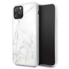 Guess Marble vāciņš iPhone 11 Pro - balts