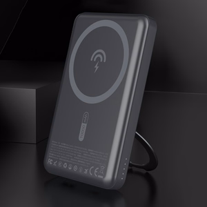 Dudao K28S 20W PD 5000mAh внешний аккумулятор с MagSafe и подставкой - Серый