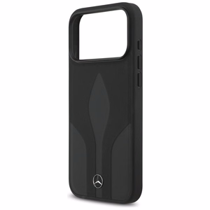 Mercedes Leather The Move MagSafe Чехол для iPhone 17 Pro Max - чёрный