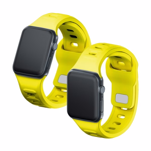 3mk silikona siksniņa Apple Watch, 38/40/41/42 mm, dzeltens, mazais izmērs