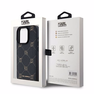 Karl Lagerfeld Magsafe Karl Head Case for iPhone 15 Pro Max - Black