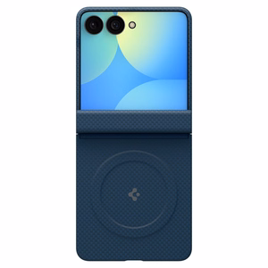 Spigen AirSkin Aramid MagFit MagSafe maciņš modelim Samsung Galaxy Z Flip 8 – tumši zils
