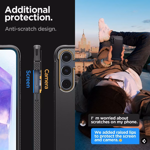 Spigen Rugged Armor vāciņš ierīcei Samsung Galaxy A55 5G, matēti melns
