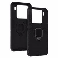 Gredzena bruņu viedtālruņa apvalks Xiaomi 15 Pro 5G melns