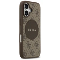 Guess 4G Circle Classic Logo Magnētiskais viedtālruņa apvalks iPhone 17 - brūna