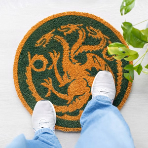 Game of Thrones House of the Dragon apaļš durvju paklājs, diametrs 50 cm