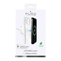 Puro Lite Mag MagSafe Silikona apvalks iPhone 14 Pro - caurspīdīgs