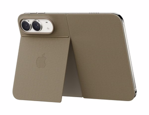 MKR64ZM/A atverams vāciņš iPhone Duo ar statīvu, pelēkbrūns