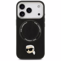 Karl Lagerfeld Karl Pin Magnētiskais viedtālruņa apvalks iPhone 17 Pro - Melns