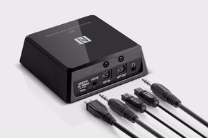 2-in-1 Bluetooth HiFi audio uztvērējs un raidītājs (Apt-X, NFC), modelis BT-1