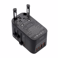 Blitzwolf BW-TA2 5-in-1 ceļojumu adapteris 2xUSB PD + 2xC QC + C GaN 100W