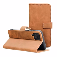 TENDER grāmatas tipa viedtālruņa apvalks SAMSUNG A12 / M12 brūns