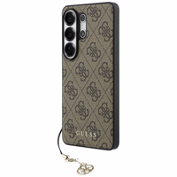 GUESS maciņš for SAMSUNG S26 Ultra GUHMS26LGF4GBR (PU 4G Classic Logo with Charm) brūns