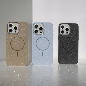 Glitter Thin Mag maciņš for iPhone 17 6,3" zils