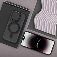 MATTE MAG COVER viedtālruņa apvalks, savietojams ar MagSafe, paredzēts SAMSUNG S25, melns