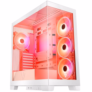 Modecom Volcano SPACE APEX ARGB MIDI Midi Tower balts datora korpuss