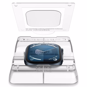 Spigen Elite Shield „EZ FIT“ hibrīda stikls 2-PACK Apple Watch 10 (46MM) - caurspīdīgs