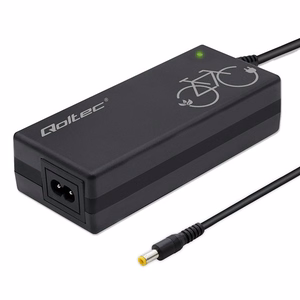 Qoltec 50761 – elektriskā velosipēda akumulatora lādētājs, 36 V / 42 V, 2 A, 5.5×2.5 mm savienotājs