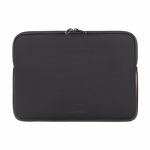 Melns Tucano Elements 2 4 mm neoprēna apvalks MacBook Air 13 collu (2018–2024), MacBook Pro 13 collu (2016–2022) un 12 collu klēpjdatoriem
