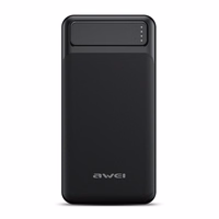 Ārējā baterija Power Bank Awei P6K 5V/2.1A 20000mAh melna