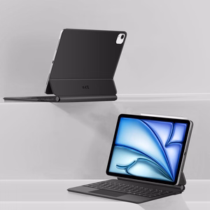 Tech-Protect Smartcase Magnētiskais ar tastatūru iPad Air 10.9” 2020 / 2022 / iPad Air 11” 2024 / 2025 - Melns