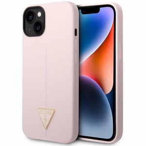 Guess GUHCP14MSLTGU iPhone 14 Plus 6,7 violets / violets kietais viedtālruņa apvalks Silicone Triangle Logo