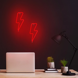 Neon LED Light BOLT sarkans Bat + USB FLNE06 Forever Light