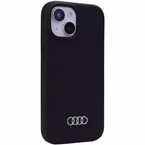 Audi Silikona apvalks iPhone 15 - melns