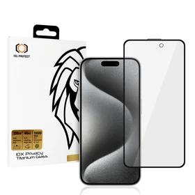 Aizsargstikls Tel Protect 10X Privacy Titanium iPhone 15 Pro