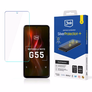3mk SilverProtection+ – tālruņa ekrāna aizsargs modelim Motorola Moto G55 5G