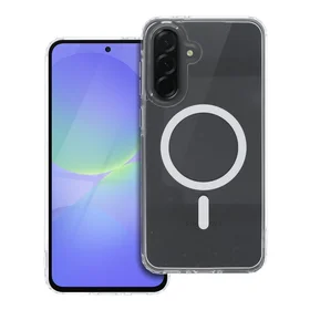 Viedtālruņa apvalks Drop Glue krāsains gredzenveida Magnētiskais vāciņš ar MagSafe, piemērots SAMSUNG A36, balts