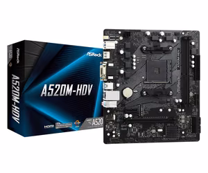Asrock A520M-HDV Socket AM4 micro ATX Материнская плата