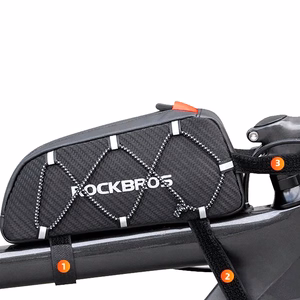Rockbros 039BK pīta 1 l velosipēda rāmja soma – melna