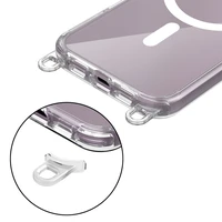Tech-Protect FlexAir Chain MagSafe iPhone 16 apvalks - caurspīdīgs + 2 siksniņas (melna un taupe)