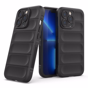 Magic Shield viedtālruņa apvalks iPhone 13 Pro elastīgs bruņu melnas krāsas vāks