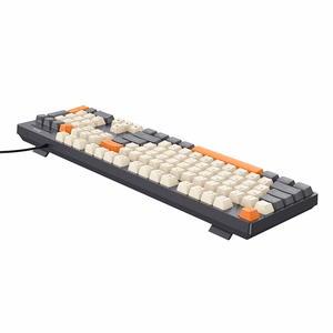 Vadu QWERTY tastatūra Hoco GM61, trīskrāsu (balta, pelēka, oranža)